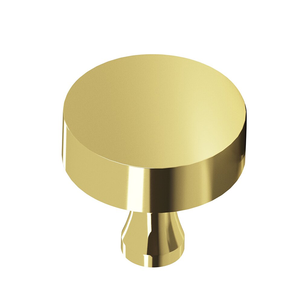 1 1/4" Diameter Knob In Polished Brass