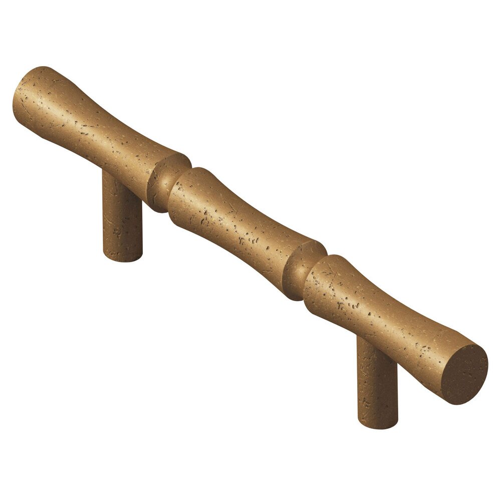 3" Centers Bamboo Pull in Distressed Statuary Bronze