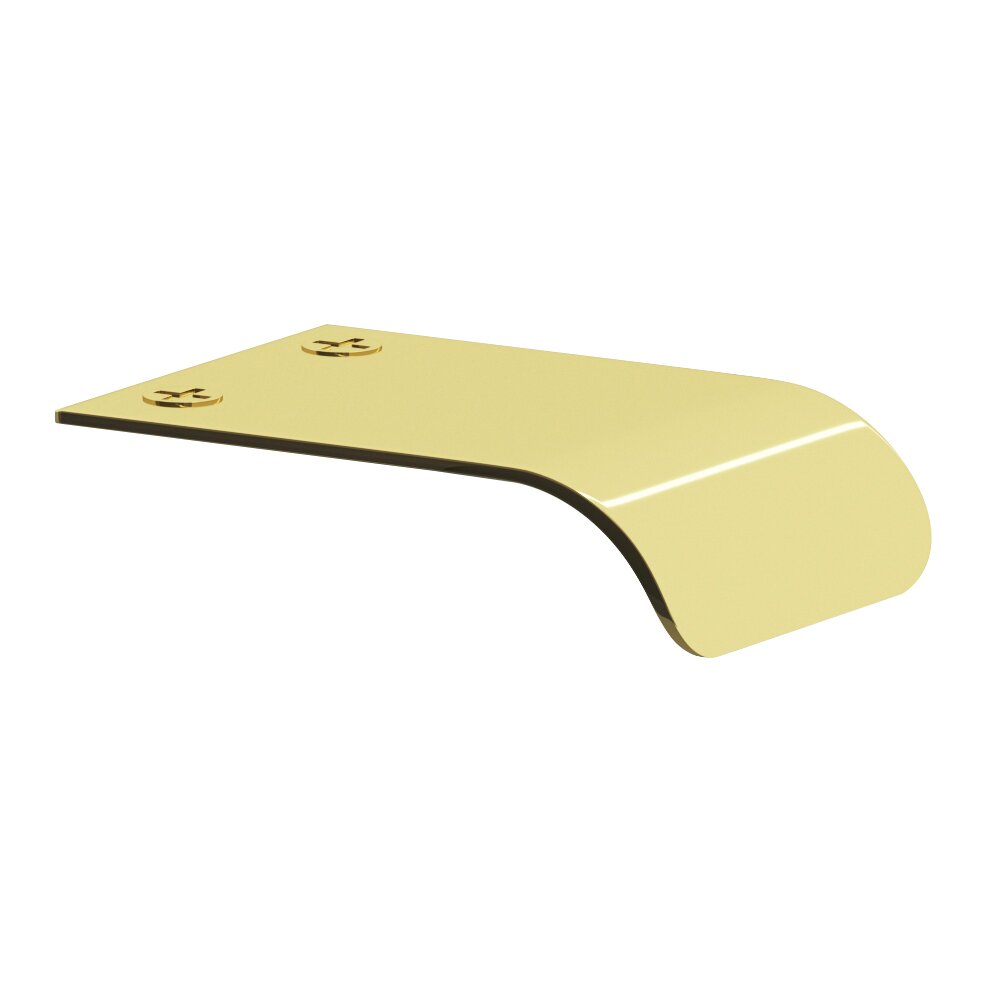 1 1/2" Long Edge Pull in Polished Brass