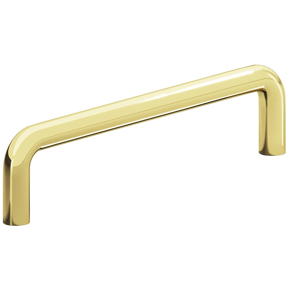 6" Centers Wire Pull in Polished Brass