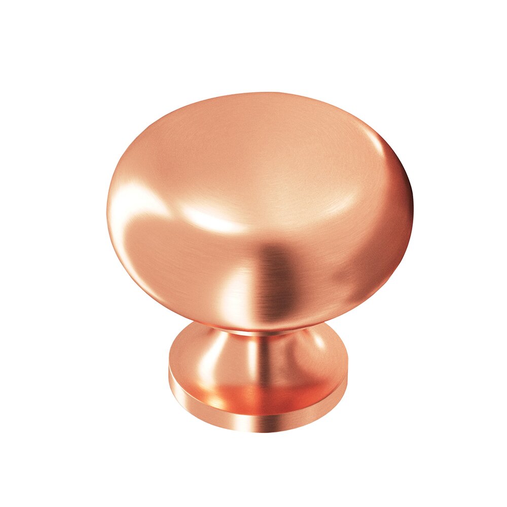 Satin Copper Knob Solid Brass 1 1/4" ( 32mm )