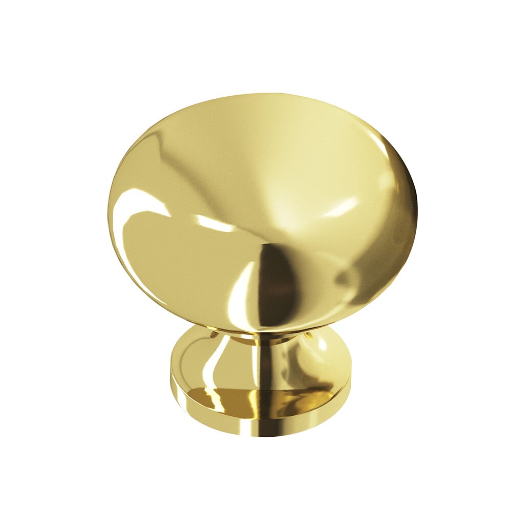 Polished Brass Knob Solid Brass 1 1/4" ( 32mm )