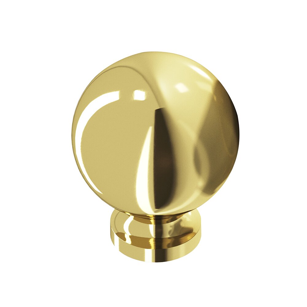 Ball Knob 1" in Polished Brass