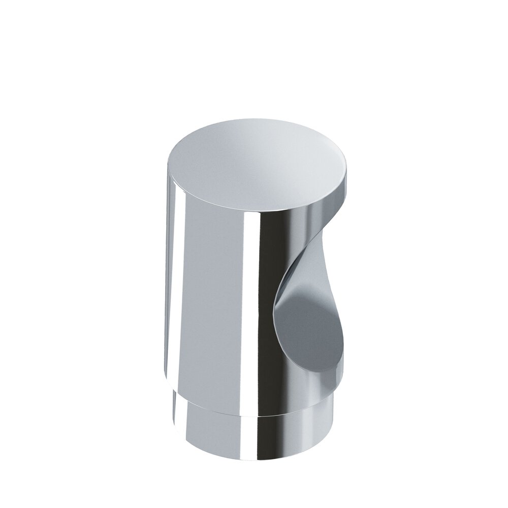 0.5" Diameter Round Cabinet Knob In Polished Chrome