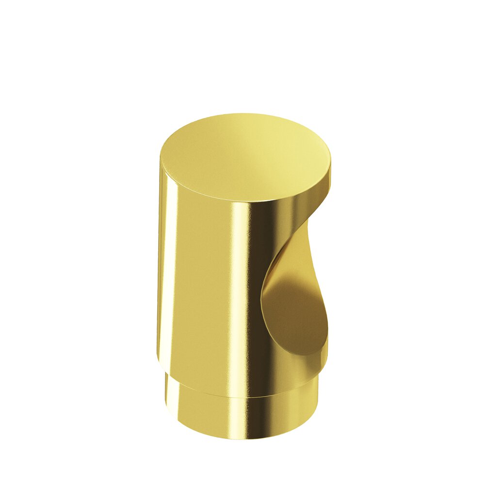 0.5" Diameter Round Cabinet Knob In French Gold