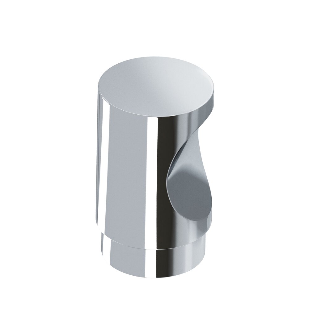 0.75" Diameter Round Cabinet Knob In Polished Chrome