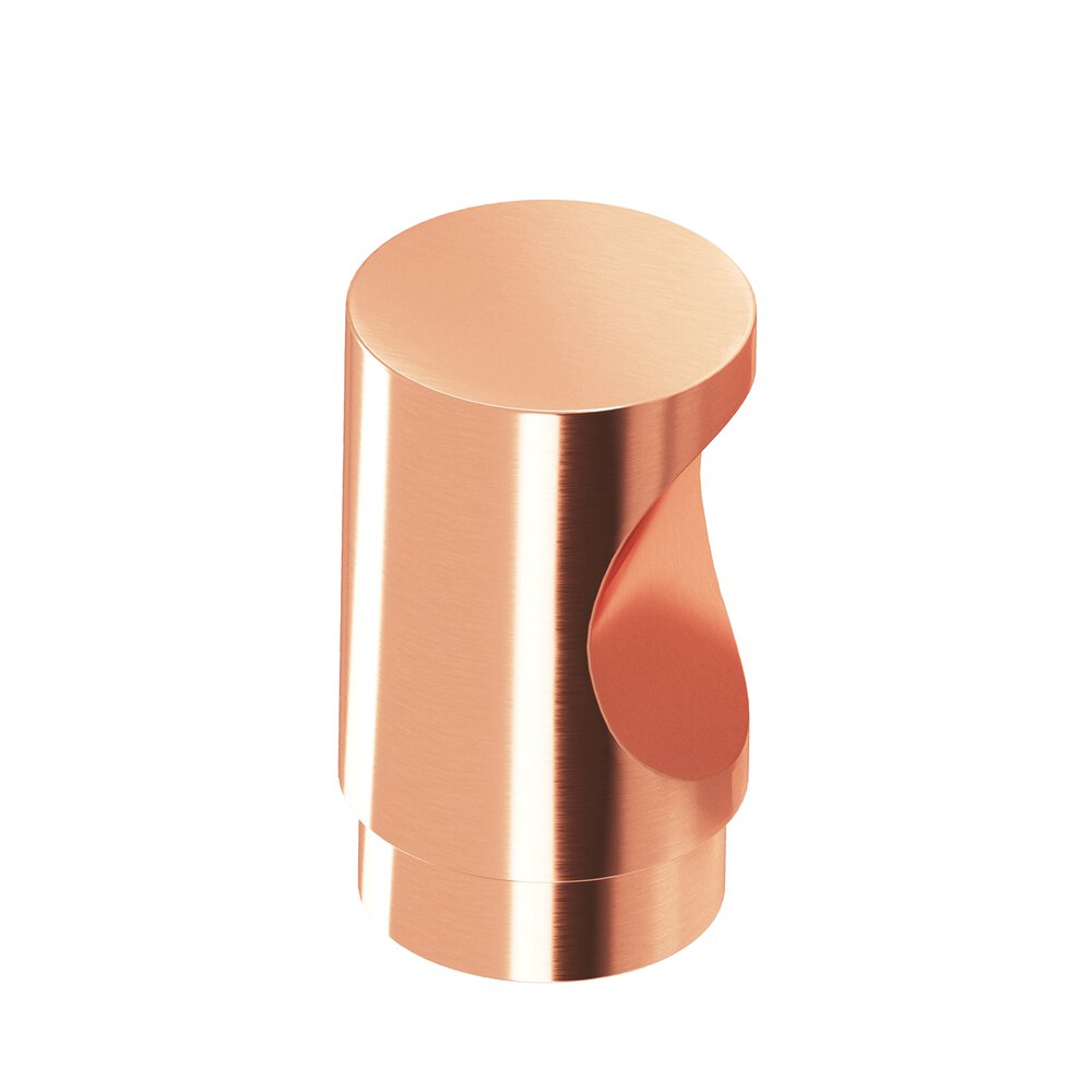 0.75" Diameter Round Cabinet Knob In Satin Copper
