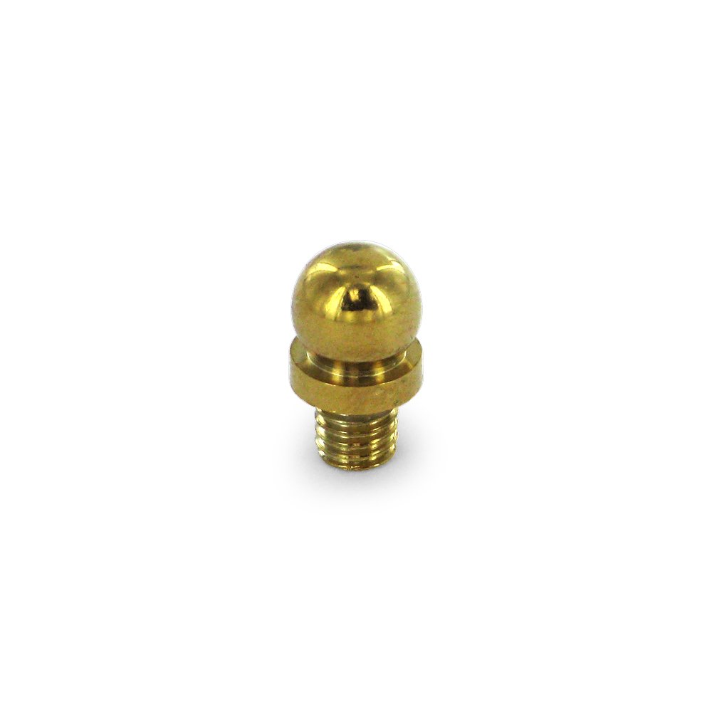 Solid Brass Ball Tip Cabinet Hinge Finial (Sold Individually) in PVD Brass