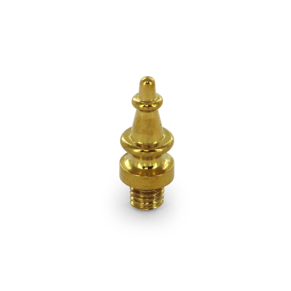 Solid Brass Steeple Tip Cabinet Hinge Finial (Sold Individually) in PVD Brass