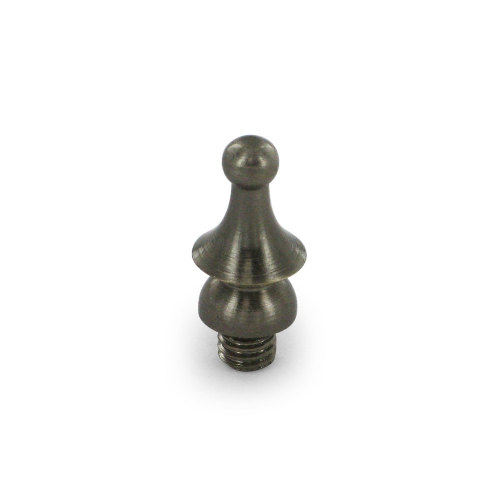 Solid Brass Windsor Tip Cabinet Hinge Finial (Sold Individually) in Antique Nickel