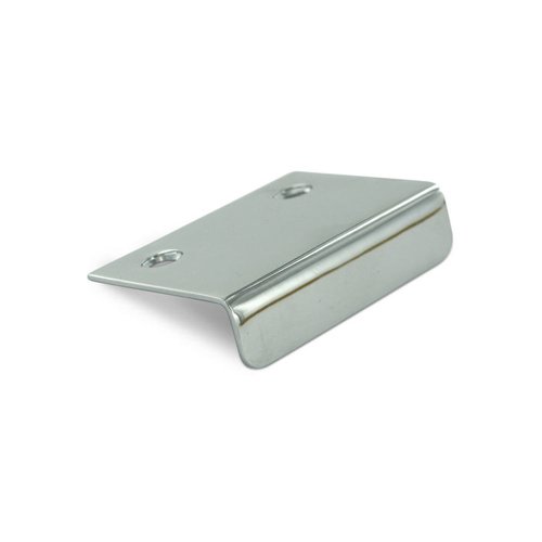 Solid Brass 2" x 1 1/2" Drawer, Cabinet and Mirror Pull in Polished Chrome