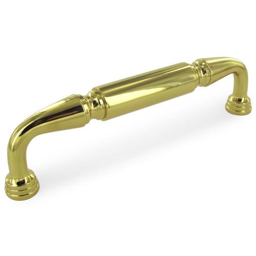 Solid Brass 8" Centers Door Pull in Polished Brass