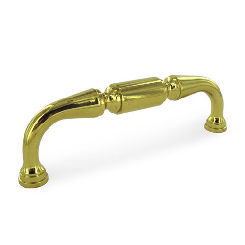 Solid Brass 6" Centers Door Pull in Polished Brass