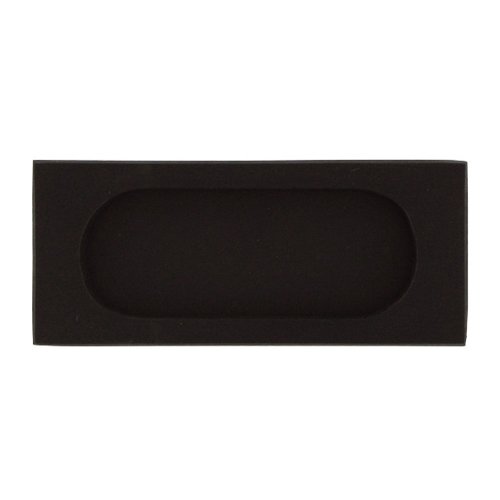 Solid Brass Large 4" x 1 3/4" Flush Pull in Oil Rubbed Bronze