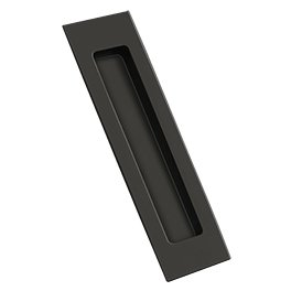 Solid Brass 7" x 1 7/8" x 3/8" Rectangular Flush Pull in Oil Rubbed Bronze