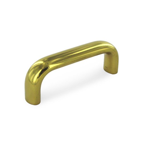 Solid Brass 3" Centers Wide Wire Pull in Polished Brass