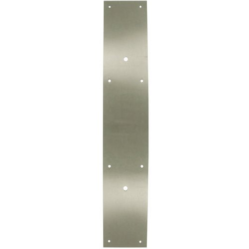 Solid Brass 20" Long Backplate for 10" Centers Door Pull in Brushed Nickel