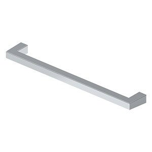 8" Centers Modern Square Bar Pull in Polished Chrome