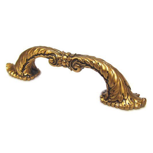 3 1/2" (89mm) Louis XV Pull in Museum Gold