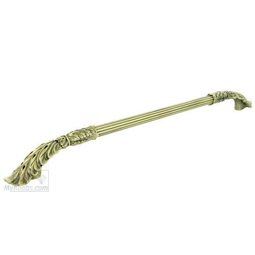 18" Centers Louis XV Appliance Pull in Burnished Brass