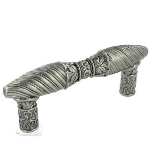 3" Centers Fontainbleau Handle in Artisan Pewter