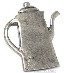 Coffee Pot Knob in Antique Matte Silver