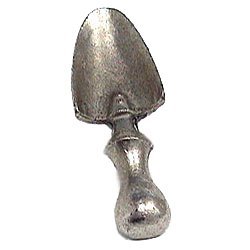 Garden Spade Knob in Antique Matte Silver
