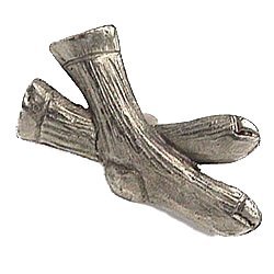 Socks Knob in Antique Matte Silver