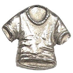 T-Shirt Knob in Antique Matte Silver