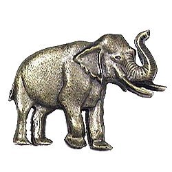 Elephant Knob in Antique Matte Brass