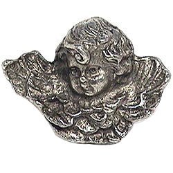 Angel Knob in Antique Matte Silver