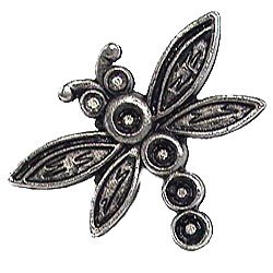 Dragonfly Knob in Antique Matte Silver