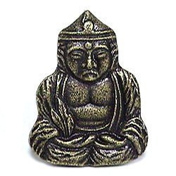 Buddha Knob in Antique Matte Silver