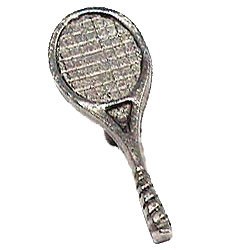 Tennis Racket Knob in Antique Matte Silver