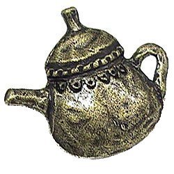 Tea Pot Shape Knob in Antique Bright Copper