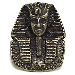 Egyptian Mummy Knob in Antique Matte Brass