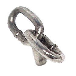 Chain Knob in Antique Matte Silver