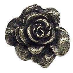 Rose Knob in Antique Bright Silver