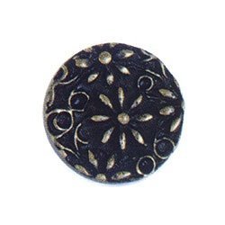 Small Flower Filigree Knob in Antique Matte Silver