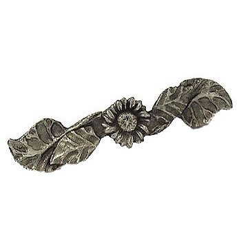 Sunflower Pull in Antique Bright Silver
