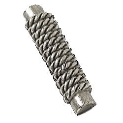 Rope on Bar Knob in Antique Bright Silver