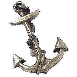 Anchor Knob in Antique Matte Silver