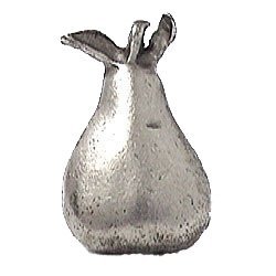 Pear Knob in Antique Bright Silver