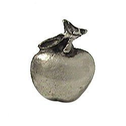 Small Apple Knob in Antique Bright Silver