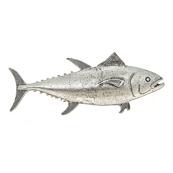 Tuna Pull in Antique Matte Silver