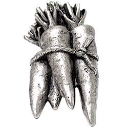Carrots Knob in Warm Pewter
