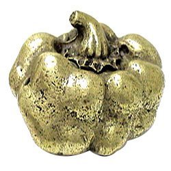 Pumpkin Knob in Aged Brass