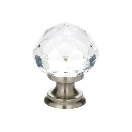 1" Diameter Diamond Knob in Satin Nickel