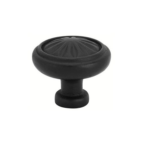 1 1/4" Diameter Round Knob in Flat Black Bronze