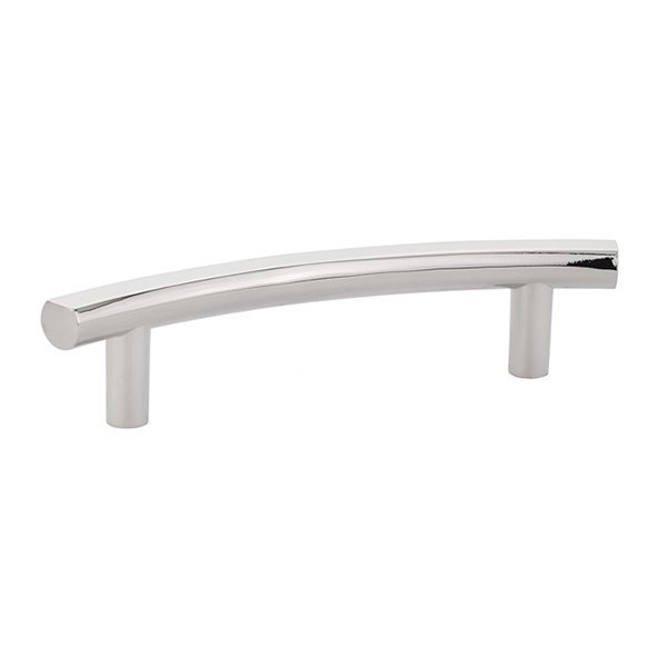 4" Centers T-Curve Bar Pull in Polished Nickel